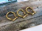 Brass Shackles W  Screw Pins - Natural Solid Brass Leathercraft Hardware 