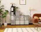 12 Cube Storage Organizer With Doors Diy Plastic Closet Storage Shelf Modular St