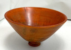 2005 Hawaii Translucent Norfolk Pine Turned Wood Bowl Signed Kelly Dunn