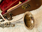 Vintage Cg Conn Pan American Special Silver Clarinet W  Case   Mouthpiece