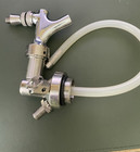 Stainless Steel Mini Keg Growler   Co2 Tap Faucet System Pressure Gauge