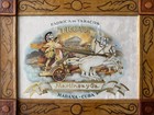 Fabrica De Tabacos Troya Martinez Y Ca  Habana Cuba Cigar Wall Art Leather Frame