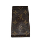 Louis Vuitton Vintage Cigarette Case Etui Monogram Canvas Brown Leather