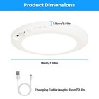 Magnetic Flush Ceiling Light Motion Sensor Dimmable Ceiling Light W remote Light