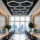 8x Hexagon Led Light For Home Workshop Garage Gym Honeycomb Ceiling Wall Lamp