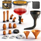 20-piece No-spill Coolant Funnel Kit  Cooling System Funnels New Version Orange