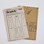 Simplicity Pattern 1609 Misses Vintage 1960s Jiffy A-line Dress Size 14-22 Uncut