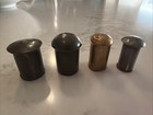Antique Mongolian Tibetan Buddhist Various Thangka Copper brass Dowel End Caps