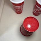 Starbucks Holiday Reusable Red Hot Cups Lids 16oz Grande Lot Of 3 Christmas