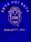   Zeta Phi Beta Sorority   Officially Licensed   Blue Buttoned Cardigan   Xl  