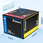 3-in-1foam Plyometric Jump Box adjustable Height 16 20 24 Inch anti-slip Surface