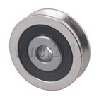 Shape Groove Track Roller Bearing Pulley Wheels Load Bearing 355kg Pack Of 2