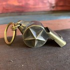 Lapd 1920 s Solid Brass Star Police Whistle  2  Long 