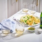 Bella Vino Set Of 4 Etched Stemless Wine Glasses - Wine Tumbler Drinking Glass