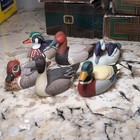 Vtg 1983-1984 Avon Collector Duck Series Lot Of6 Hand Painted Figurines W boxes 