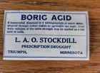 Rjkstamps Vintage  Pharmacy Drug Store Labels 4 Different Stores