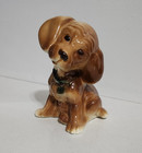 1950s  Vintage Royal Copley  Dog puppy With Collar  Figurine