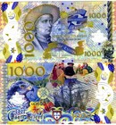 Portuguese Azores  1000 Escudos 2017  Clear Window Polymer  Henry The Navigator