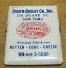 Cremoland Butter Zenith-godley Co Duane St New York Old Ad Paperclip Eggs Cheese