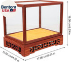 Chinese Style Desktop Display Case 6 69x6 29x4 72in Clear Glass Dome Figurine St