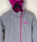 New The North Face Jacket Xs Gray Heather Pink Haldee Raschel Parka Hooded