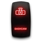 Laser Etched Toggle Switch 20a 12v - Vertical Rocker Switch 5 Dashcam Red