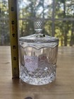 Vintage Kristal Zajecar Lead Crystal Candydish Lidded Jar Covered Box Yugoslavia