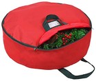  Christmas Wreath Storage Bag- Handles Made Of Durable 600d Oxford 36  Red