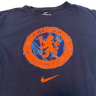 Nike Chelsea Fc Lion Crest Shirt Mens Large Blue Orange Logo Short Sleeve