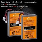 Ps4 Controller Battery Replacement 2 Pack 2000mah For Dualshock 4 Controllers