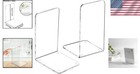 Elegant Clear Acrylic Bookends - 2 Piece Set For Stylish Book Organization