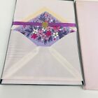 Vintage Hallmark  Lavender Floral  Stationery Set - 40 Sheets Unused 1970s Seale
