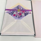 Vintage Hallmark  Lavender Floral  Stationery Set  40 Sheets Unused 1970s Sealed