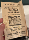 Rare Vtg Nos Vin-max Puff Iron Model  2 For Puffed Sleeves And Ruffles