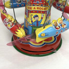 Schylling Retro Tin Type Rotating Ride A Rocket Interactive Toy Works See Video