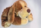 Large Animal Alley Darby Hound Dog 24  Plush Brown Tan Stuffed Animal Toys R Us