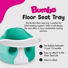 Bumbo Baby Infant Portable Foam Floor Seat With Play Top Tray Attachment  Aqua