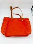 Artifact Bag Co Knitting Crochet Tote Bag Organizer Duck Canvas Papaya Color