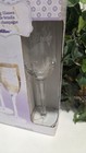 New Bride   Groom Toasting Glasses Wedding Champagne Glasses Flutes By Wilton     