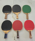 6x Table Tennis Rare Paddle Blade Lot Bulk Ping Pong Racquet Collectible Rubber