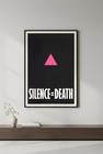 Silence death  1987  Poster -     Historical Lgbtq Activism - 16x24         Premium