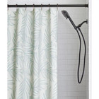 42 In  - 72 In  Steel Twist   Fit No Tools Tension Shower Curtain Rod In Black