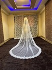 Bridal French Lace Veil Lace Edge Bridal Chantilly Lace Veil