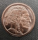 1 Oz  Golden State Mint Copper Round Buffalo  999 Fine