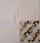2 Individual Paper Decoupage Beverage Napkins - Patriotic Flowers 1 Motif