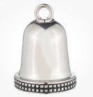 Harley-davidson B s Studded Boarder Ride Bell Silver Plated Finish 34m00246