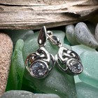 New Solid Sterling Silver Celtic Knot Post Earrings Irish Ireland Scottish 925