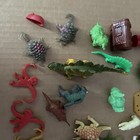 Vtg 70   s 80   s  Random Toy Figurine Lot Of 50  Smurfs  Animals  Dinosaurs  Etc