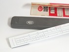 Vintage Frederick Post Co  1447p Hemmi Slide Rule Ruler   Hard Case Paperwork