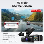 Redtiger Dash Camera Front And Rear 4k Dash Cam For Cars Built-in Wifi   Gps